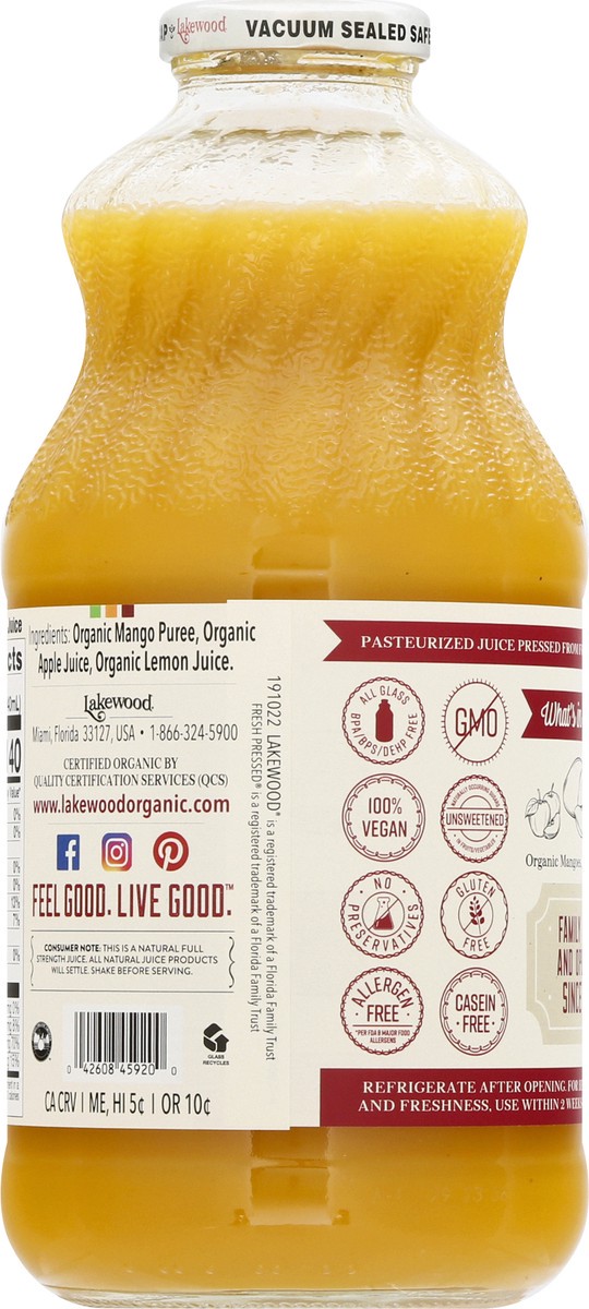 slide 8 of 9, Lakewood Organic Mango Blend Juice 32 fl oz, 32 fl oz