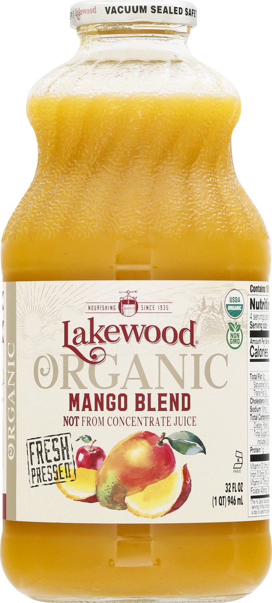 slide 2 of 9, Lakewood Organic Mango Blend Juice 32 fl oz, 32 fl oz