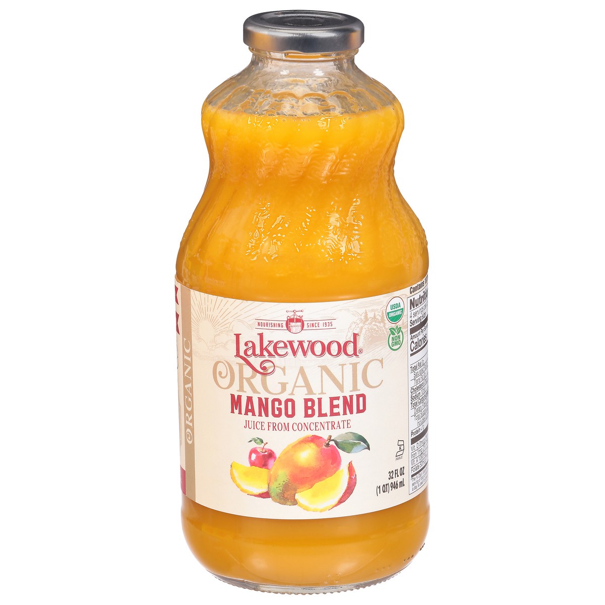 slide 1 of 9, Lakewood Organic Mango Blend Juice 32 fl oz, 32 fl oz