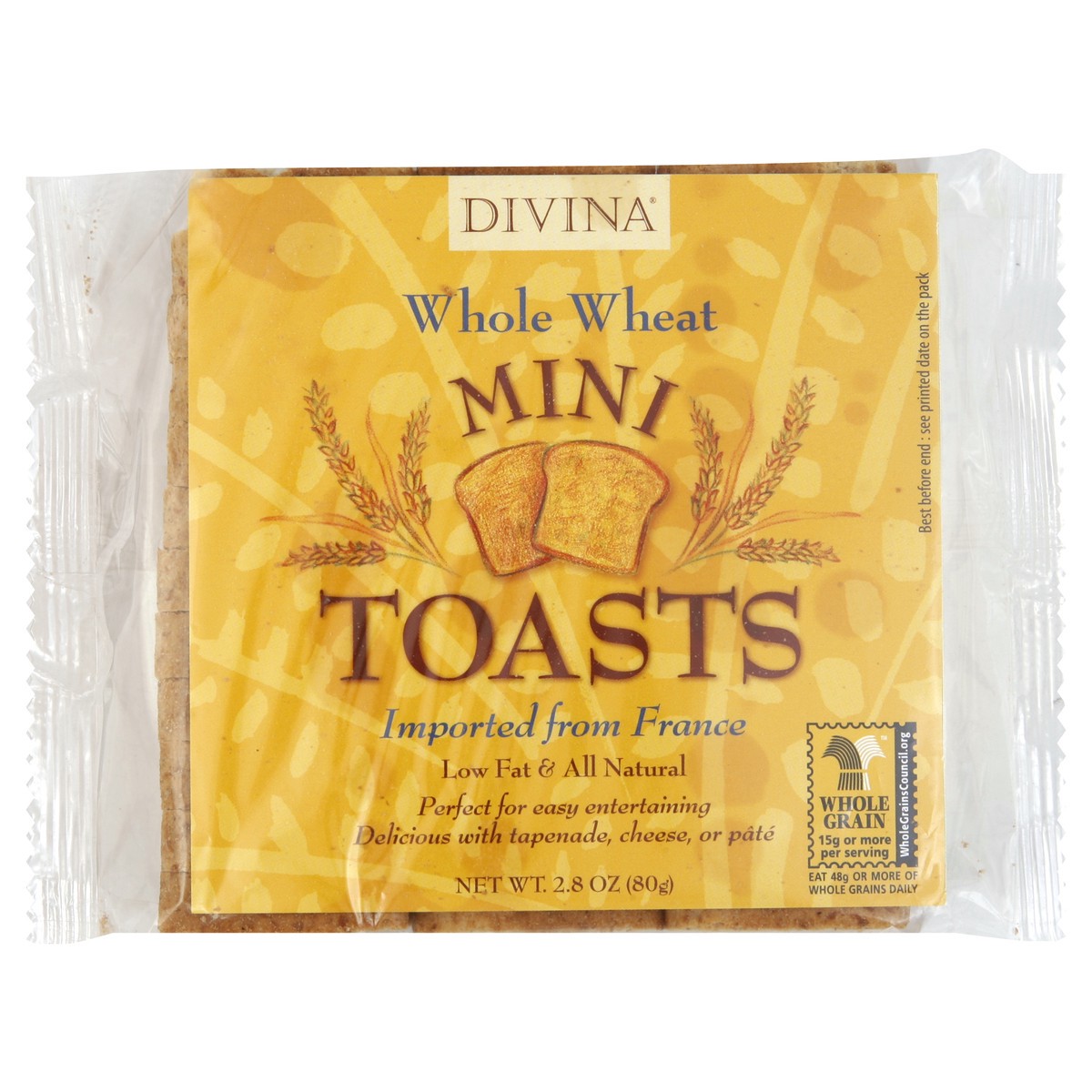 slide 5 of 6, Divina Toasts - 2.8 oz, 2.8 oz