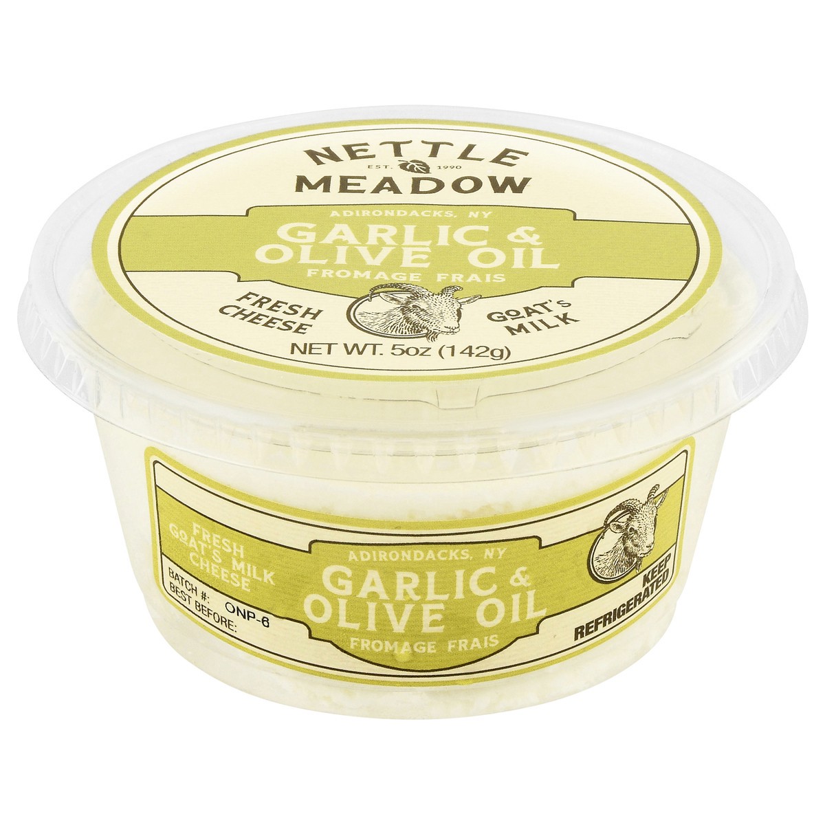 slide 2 of 14, Nettle Meadow Garlic & Olive Oil Chevre Spread, 5 oz