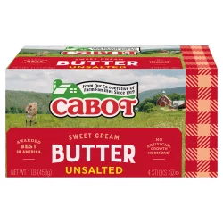 Cabot Unsalted Butter Quarters