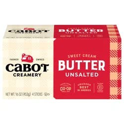 Cabot Creamery Unsalted Butter Sticks 1 lb