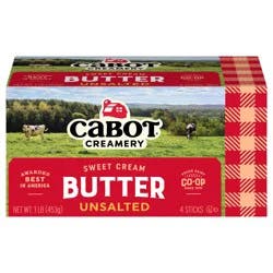 Cabot Creamery Unsalted Butter Sticks 1 lb