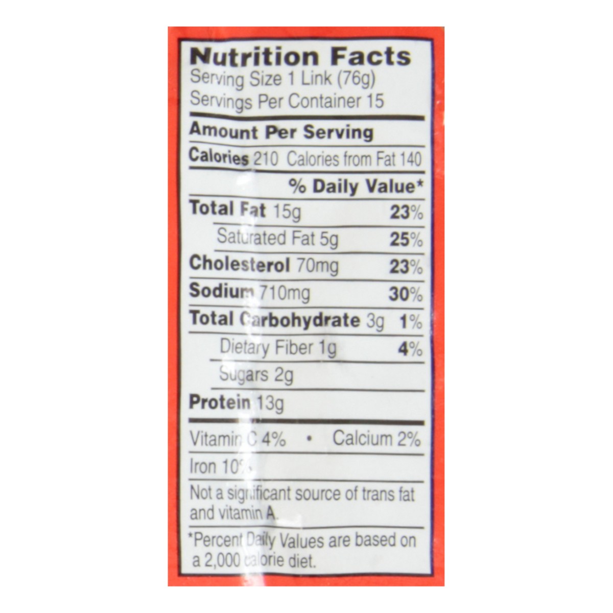 slide 6 of 12, Richard's Krazy Cajun Mild Smoked Sausage 40 oz, 40 oz