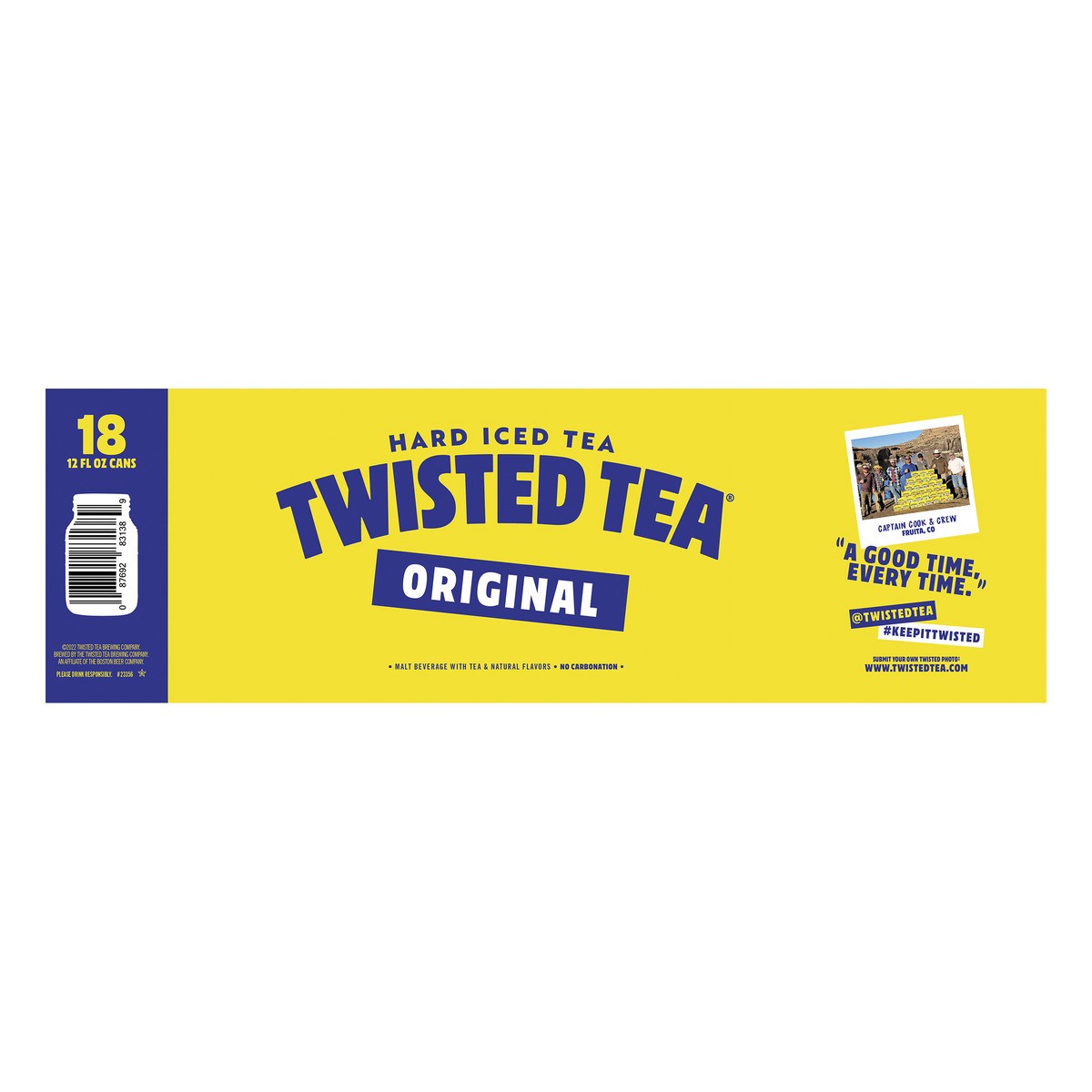 slide 3 of 8, Twisted Tea Original, Hard Iced Tea (12 fl. oz. Can, 18pk.), 216 oz