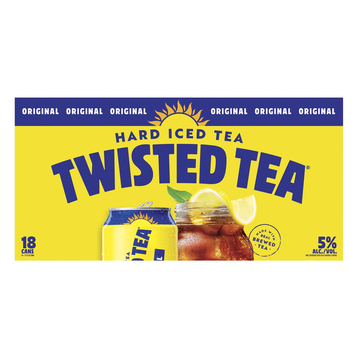 slide 4 of 8, Twisted Tea Original, Hard Iced Tea (12 fl. oz. Can, 18pk.), 216 oz