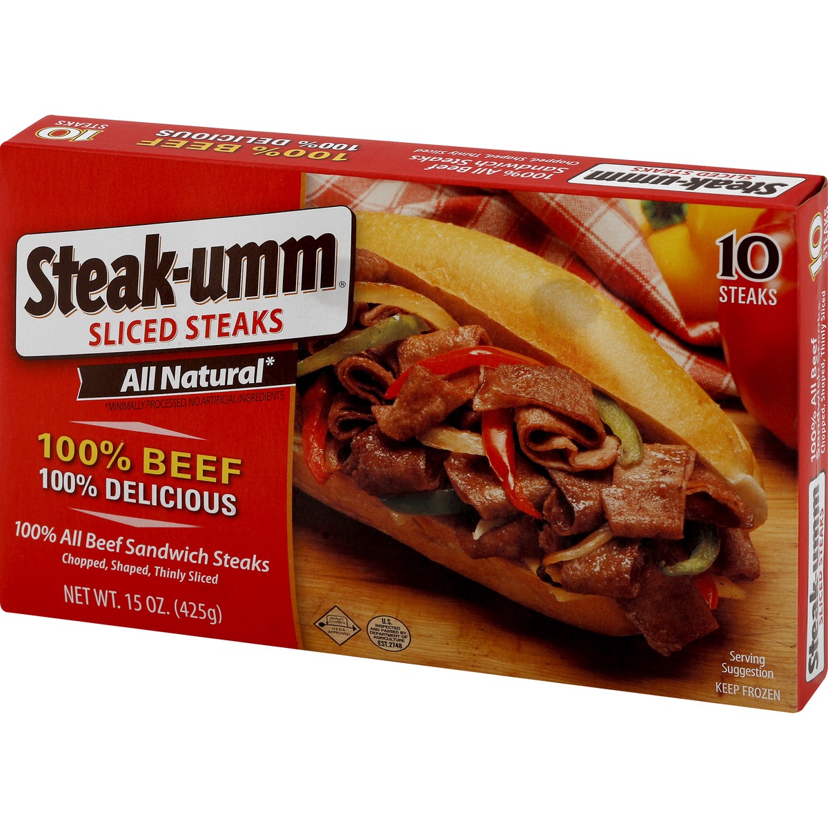 slide 11 of 12, Steak-umm Steaks 10 ea, 10 ct
