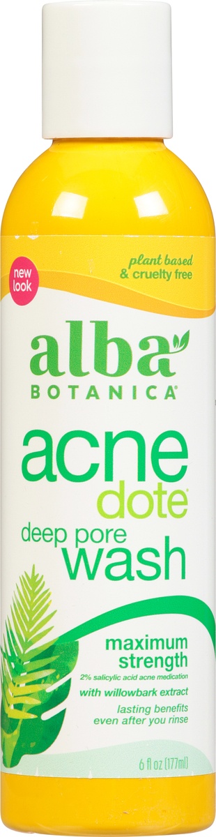 slide 7 of 9, Alba Botanica Acnedote Deep Pore Wash, 6 fl oz