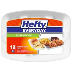 Hefty Everyday Compartment Trays - 18 ct
