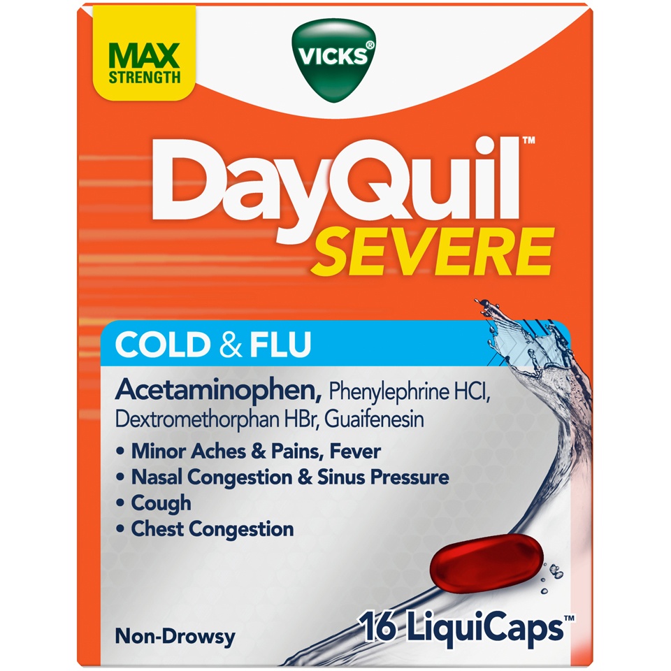 slide 1 of 1, DayQuil, 16 ct