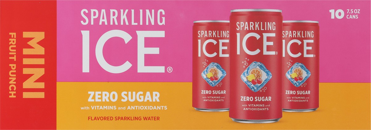 slide 12 of 14, Sparkling ICE Fruit Punch (10) 7.5 Cans, 10 ct; 7.5 oz
