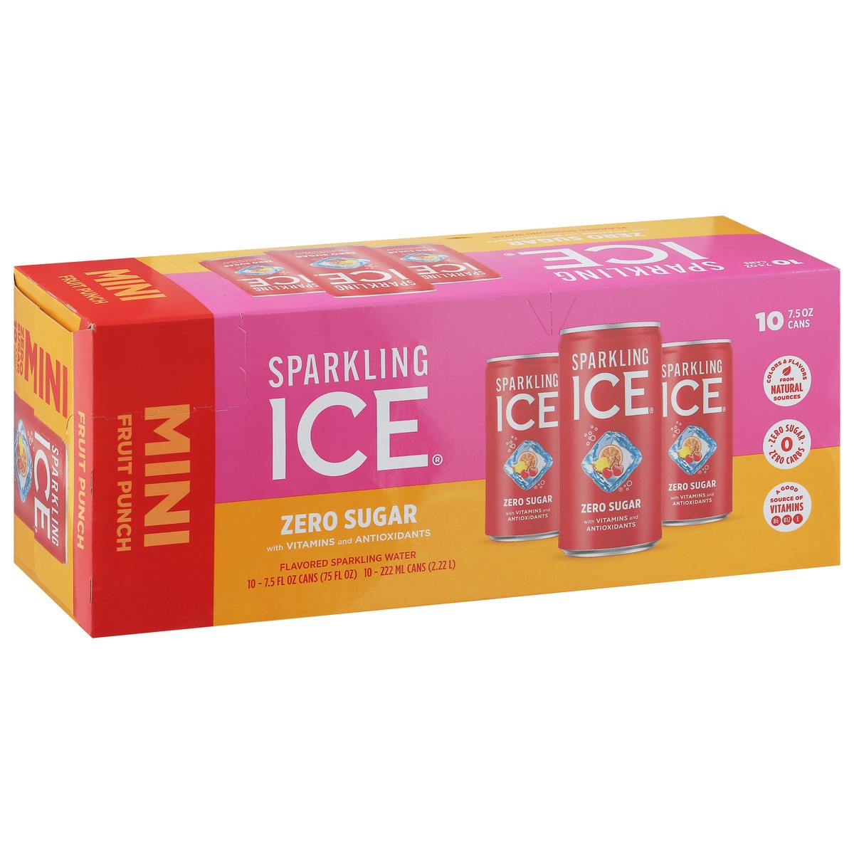 slide 2 of 14, Sparkling ICE Fruit Punch (10) 7.5 Cans, 10 ct; 7.5 oz