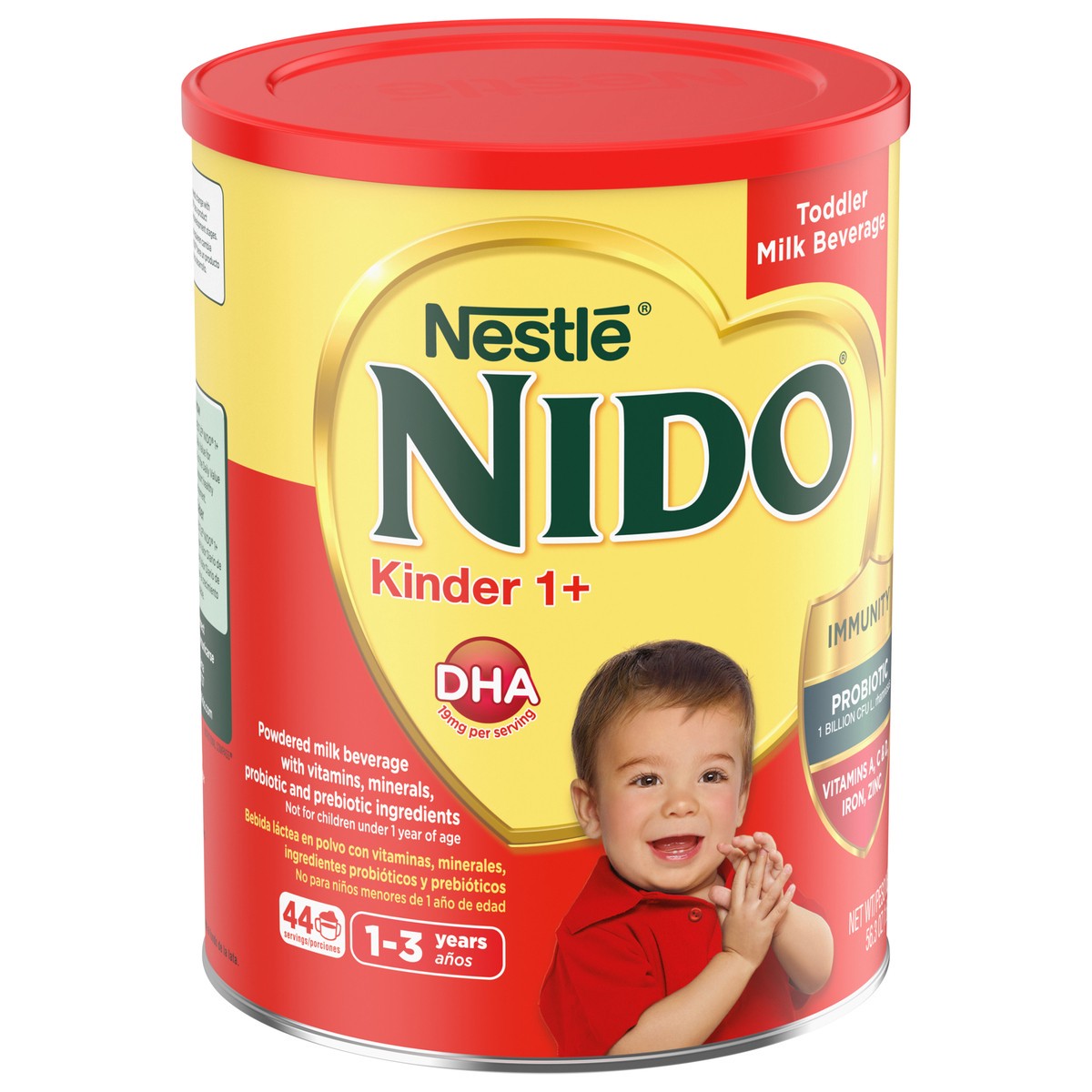 slide 8 of 9, Nido Nestle NIDO Kinder 1+ Toddler Powdered Milk Beverage - Canister - Shelf Stable Toddler Drink 56.3 oz., 56.3 oz