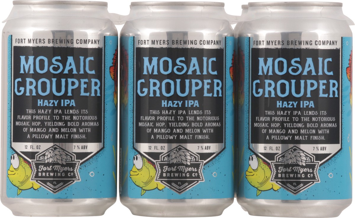 slide 12 of 12, Fort Myers Mosaic Grouper Hazy IPA, 6 ct; 12 oz