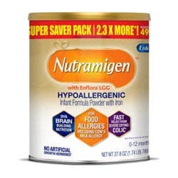 IFCN Enfamil Nutramigen Infant Formula, Hypoallergenic and Lactose Free Formula with Enflora LGG, Fast Relief from Severe Crying and Colic, Powder Can, 27.8 Oz