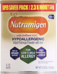 IFCN Enfamil Nutramigen Infant Formula, Hypoallergenic and Lactose Free Formula with Enflora LGG, Fast Relief from Severe Crying and Colic, Powder Can, 27.8 Oz