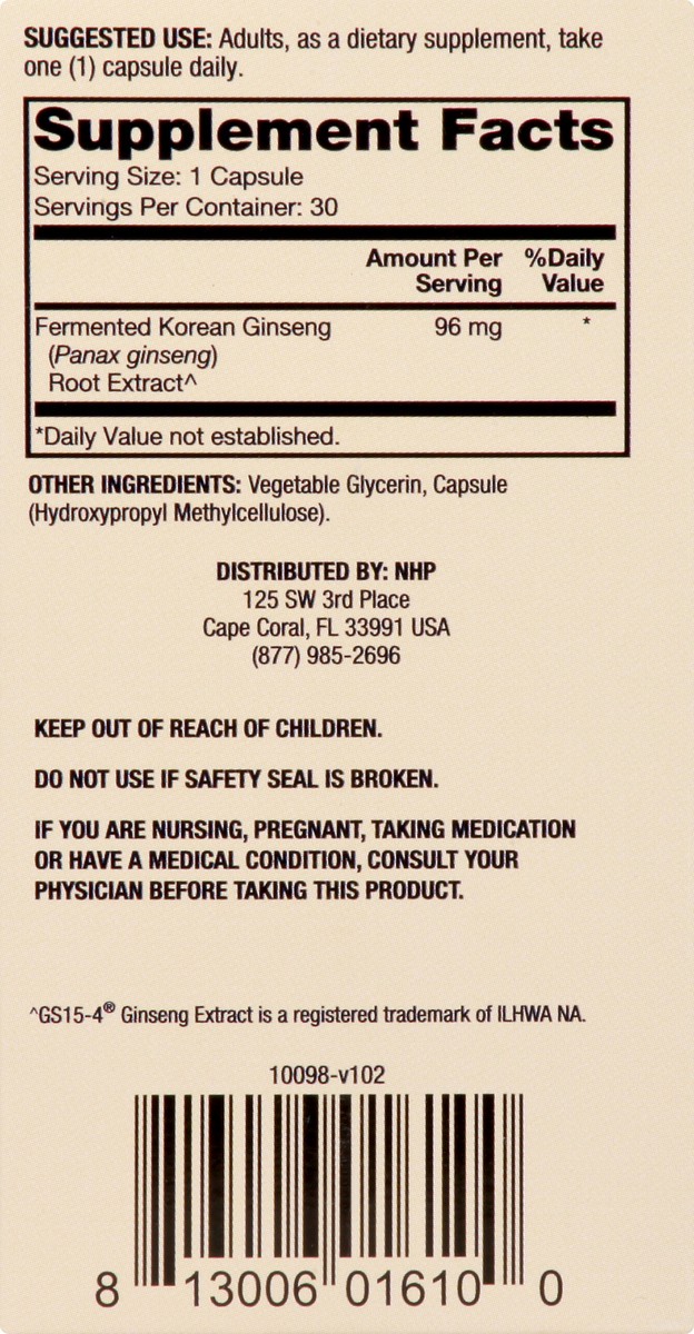 slide 5 of 9, Dr. Mercola Ginseng 30 ea, 30 ct