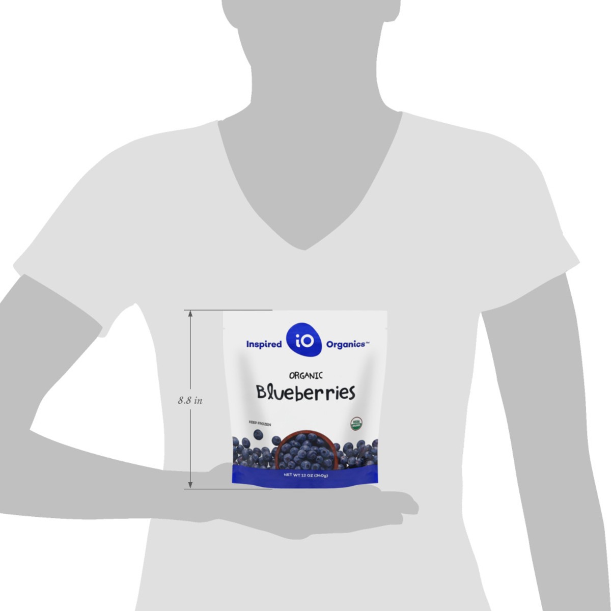 slide 10 of 14, Inspired Organics Organic Blueberries 12 oz, 12 oz