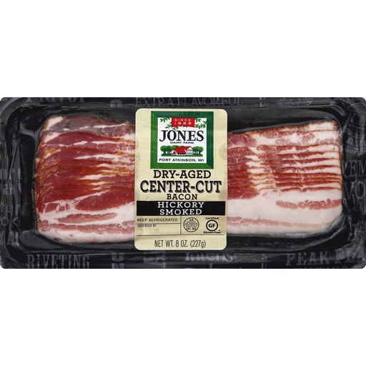 slide 2 of 2, Jones Dairy Farm Hickory Smoked Center Cut Sliced Bacon, 8 oz