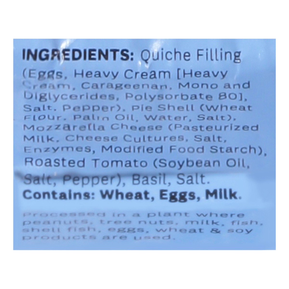 slide 7 of 14, Quiche Tomato Basil Mozzarella - 28 OZ, 28 oz