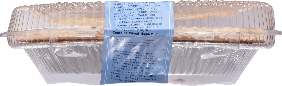 slide 8 of 14, Quiche Tomato Basil Mozzarella - 28 OZ, 28 oz