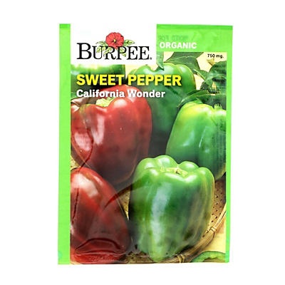 slide 1 of 1, Burpee California Wonder Sweet Pepper Seeds, 1 ct