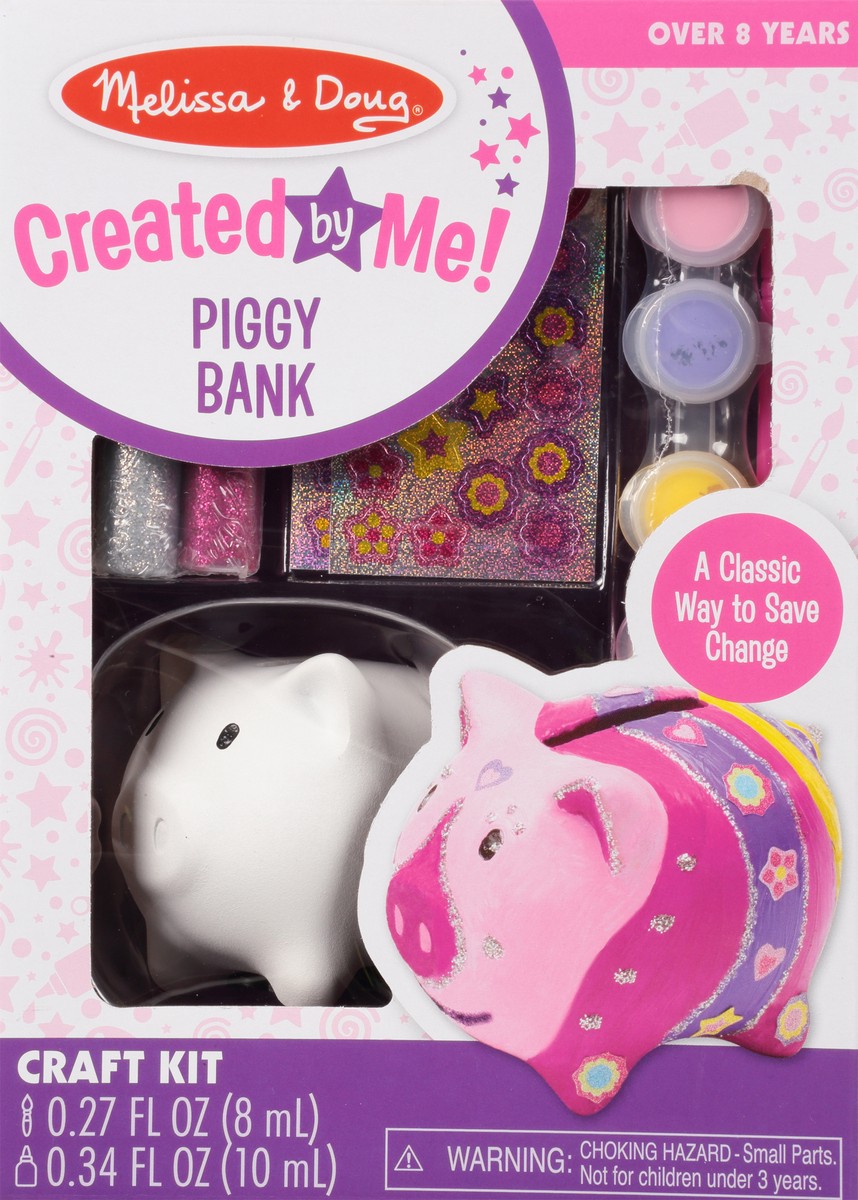 slide 10 of 12, Melissa & Doug Created by Me! Piggy Bank Craft Kit 1 ea, 1 ct