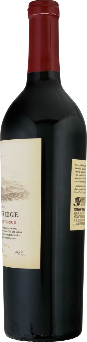 slide 5 of 10, Shannon Ridge Cabernet Sauvignon, 750 ml