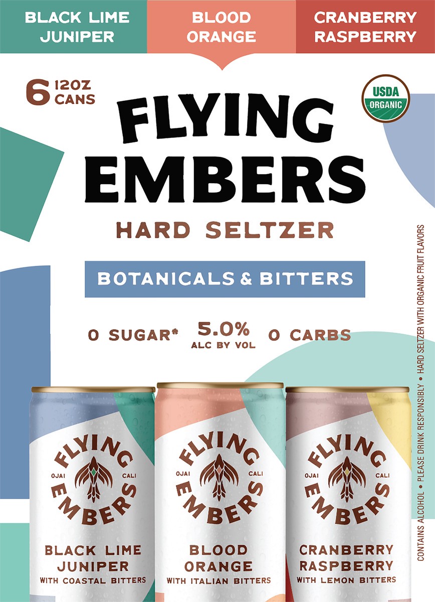 slide 3 of 7, Flying Embers Fruit & Flora Hard Seltzer Variety, 6 ct; 12 fl oz