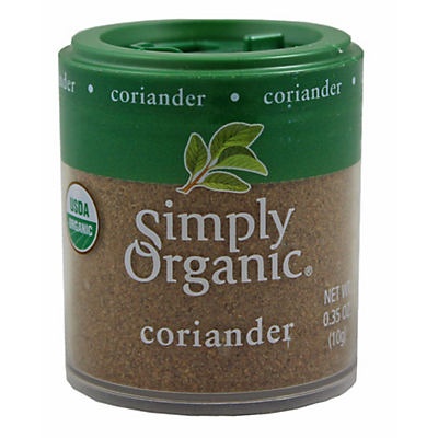 slide 1 of 1, Simply Organic Coriander, 0.35 oz