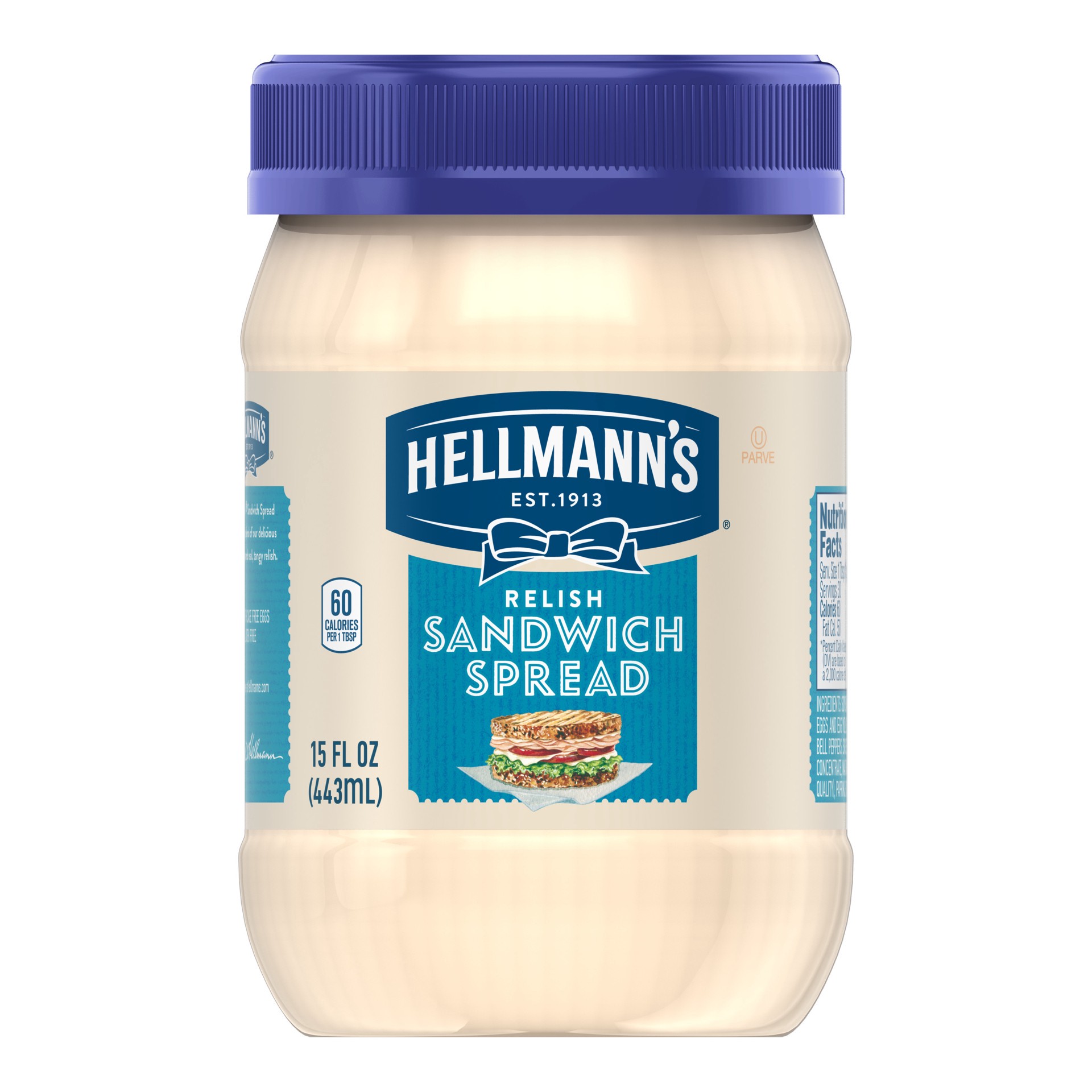 slide 1 of 4, Hellmann's Sandwich Spread Relish, 15 oz, 15 oz