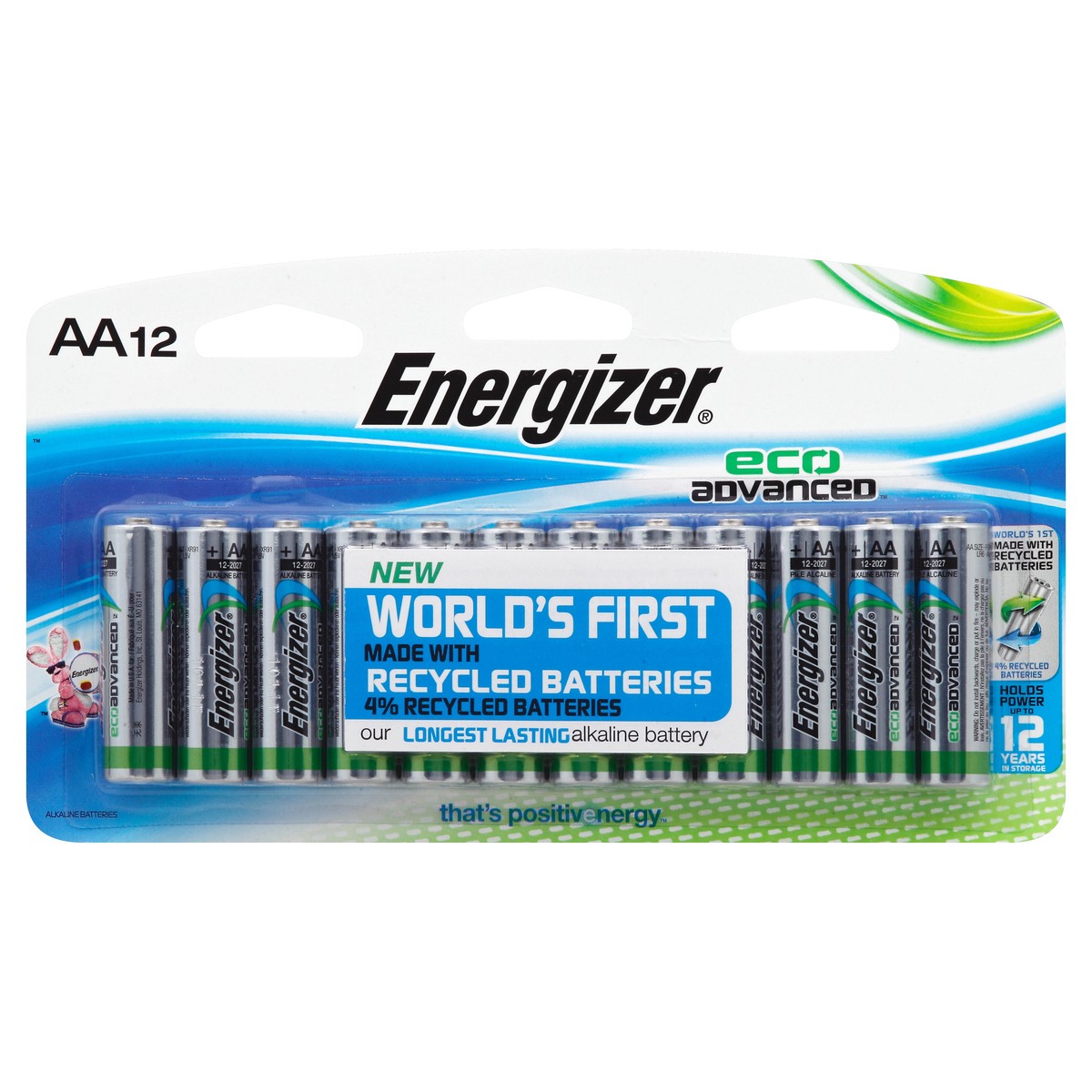 slide 3 of 3, Energizer EcoAdvanced AA Batteries, 12 ct