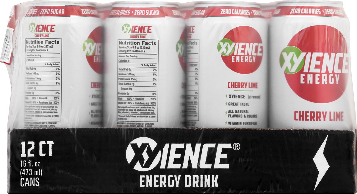 slide 6 of 11, XYIENCE Cherry Lime Energy Drink - 12 ct, 12 ct; 16 oz