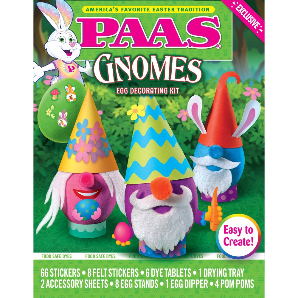 slide 1 of 1, Paas Easter Gnomes Egg Decorating Kit, 1 ct