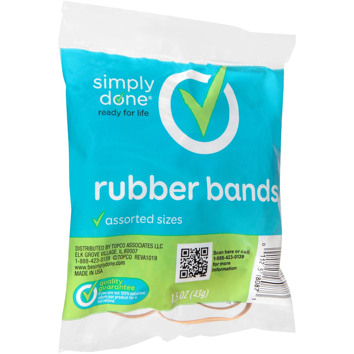 slide 5 of 9, Simply Done Rubber Bands, 1.5 oz