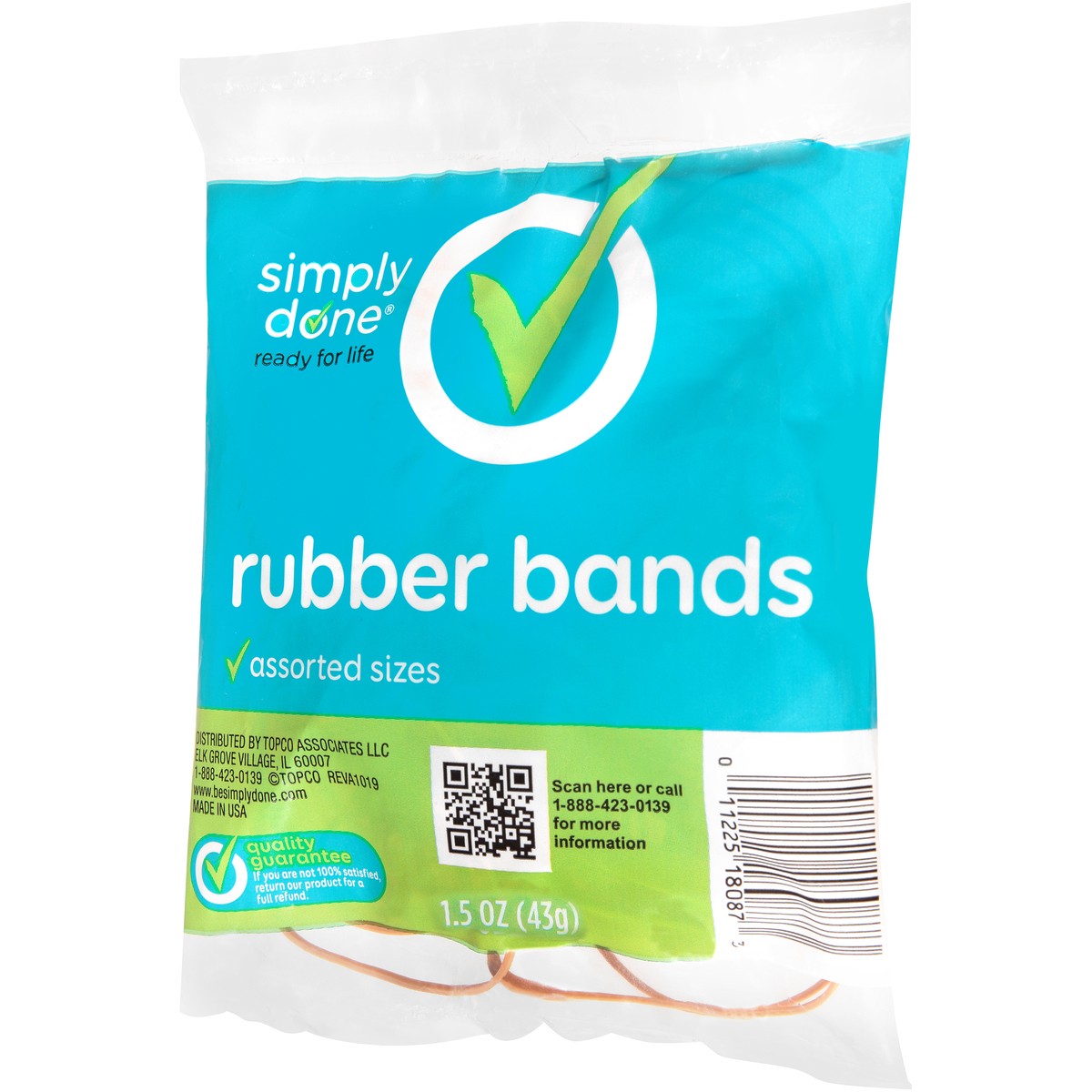 slide 4 of 9, Simply Done Rubber Bands, 1.5 oz