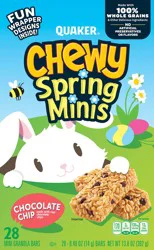 Quaker Chewy Spring Minis Chocolate Chip Granola Bars 28 ea