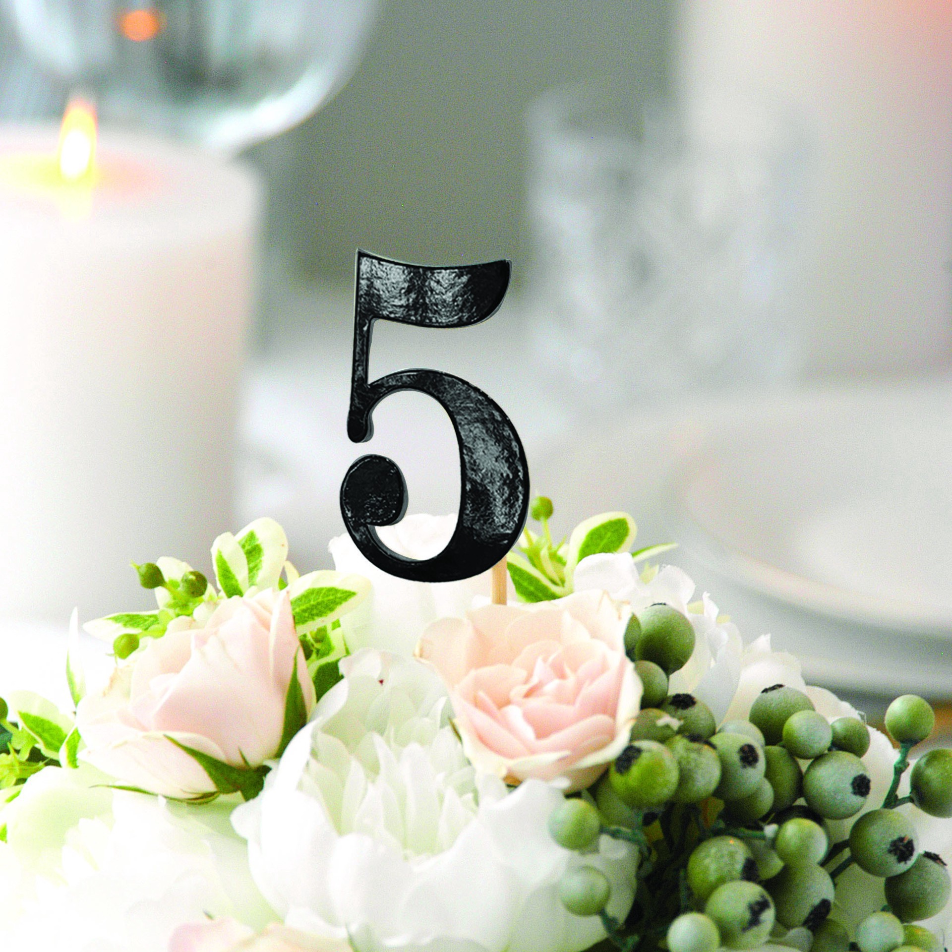 slide 2 of 3, 1-12 Black Table Numbers By Celebrate It, 9 in