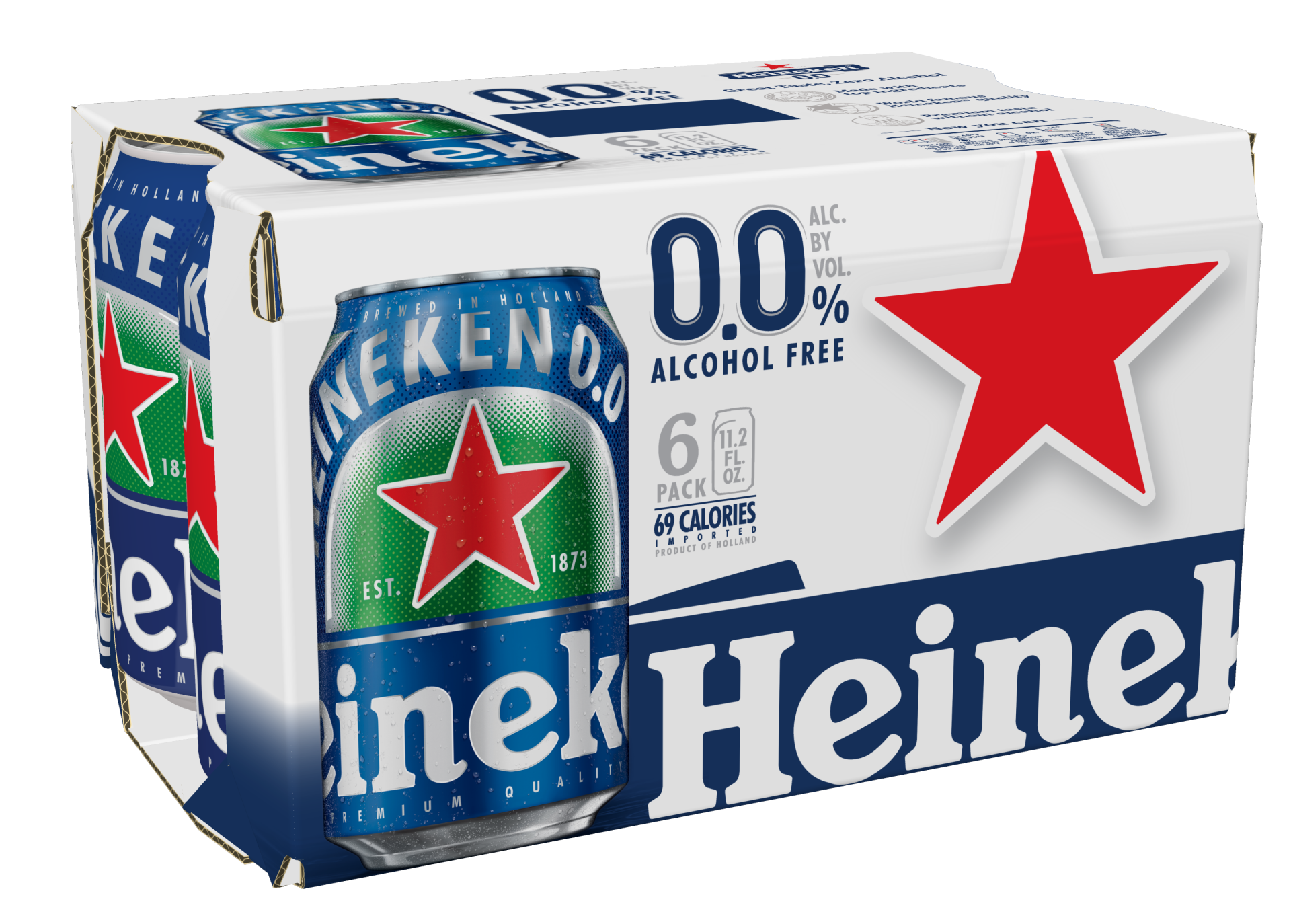 slide 1 of 1, Heineken 0.0 Non-Alcoholic Beer, 11.2 oz