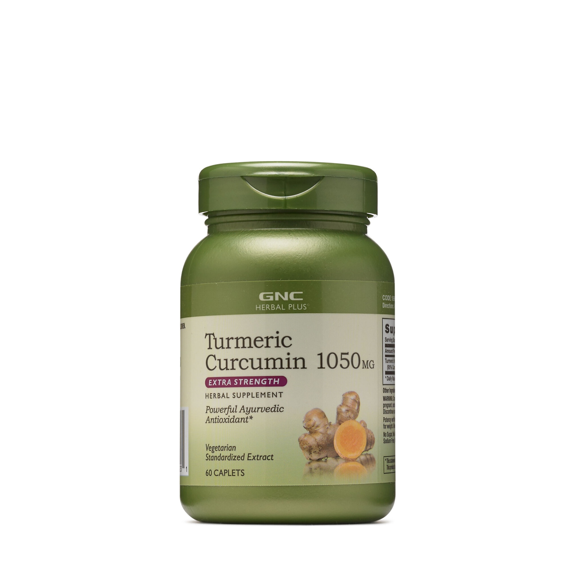 slide 1 of 1, GNC Herbal Plus Turmeric Curcumin 1050 MG Extra Strength, 60 ct