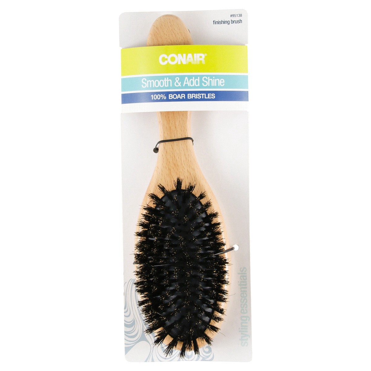 slide 1 of 5, Conair Wood Boar Cushion Brush, 1 ct