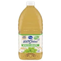 Kroger 100 White Grape Juice From Concentrate No Sugar Added Bottle - 64 fl oz