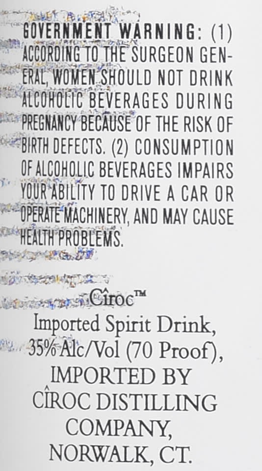 slide 3 of 4, CIROC Red Berry (Made with Vodka Infused with Natural Flavors), 1 L, 1 liter