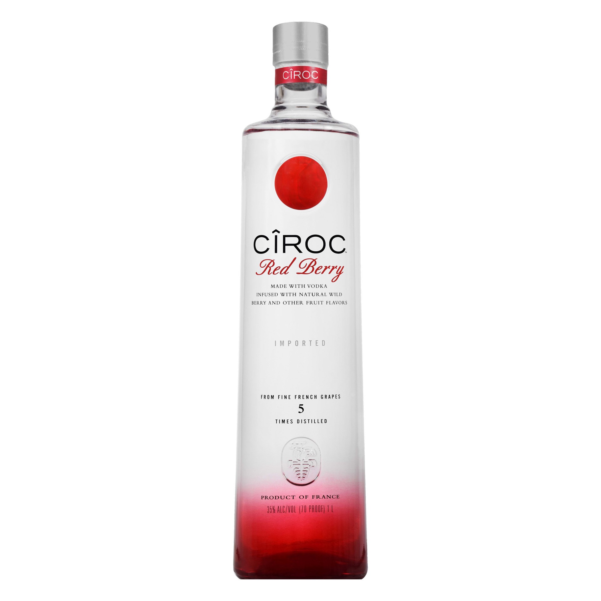 slide 1 of 4, CIROC Red Berry (Made with Vodka Infused with Natural Flavors), 1 L, 1 liter