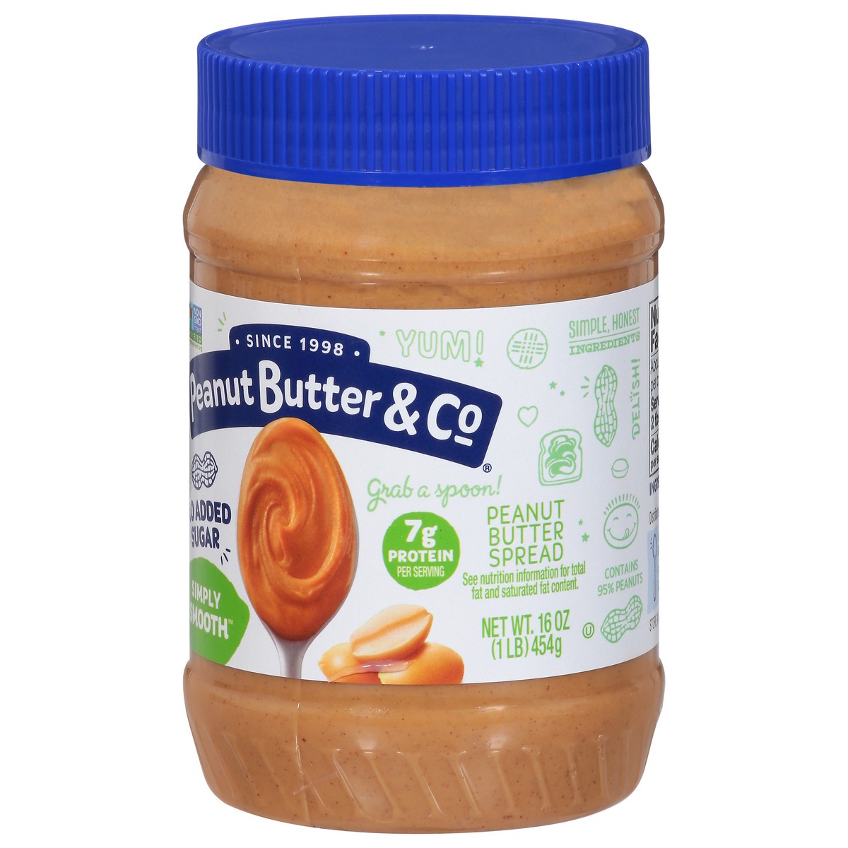 slide 8 of 11, Peanut Butter & Co. Simply Smooth™ Peanut Butter Spread 16 oz. Jar, 16 oz