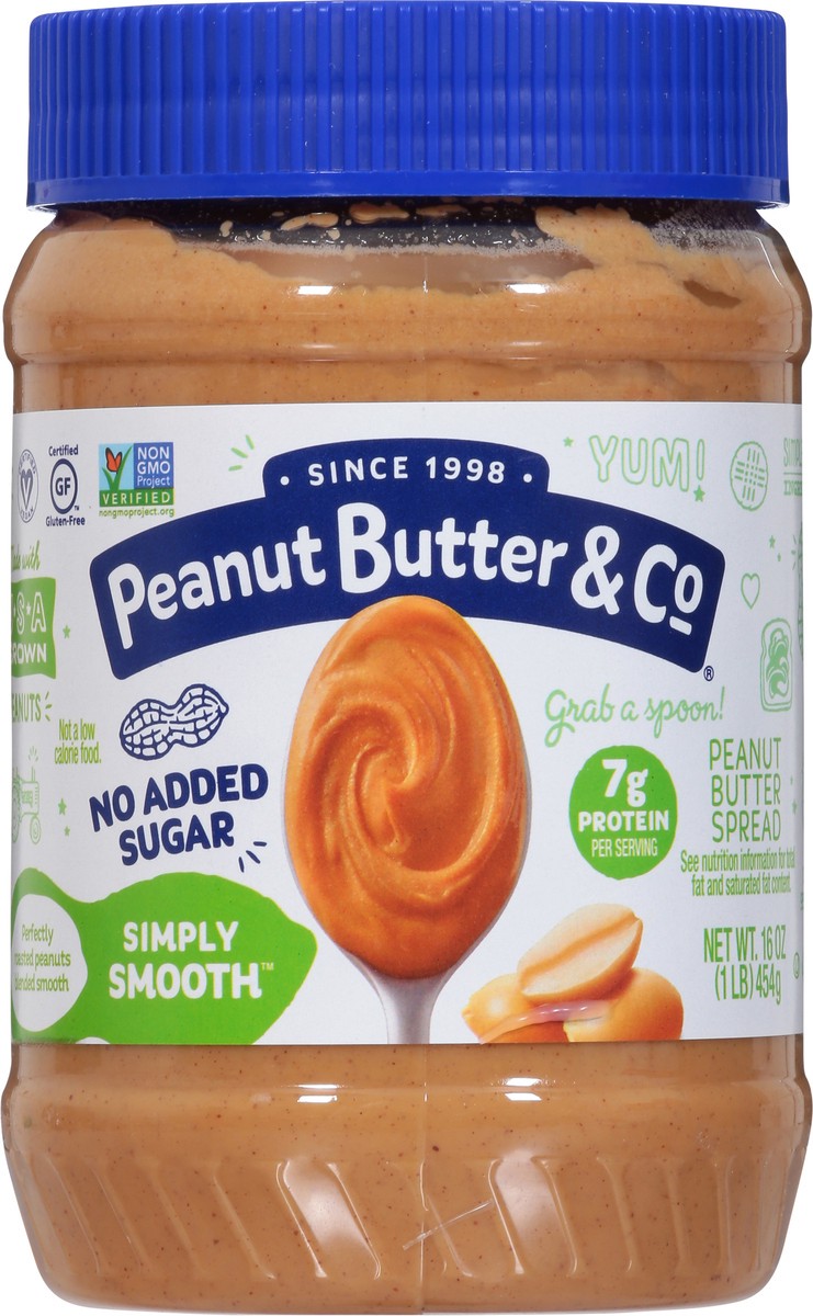 slide 2 of 11, Peanut Butter & Co. Simply Smooth™ Peanut Butter Spread 16 oz. Jar, 16 oz