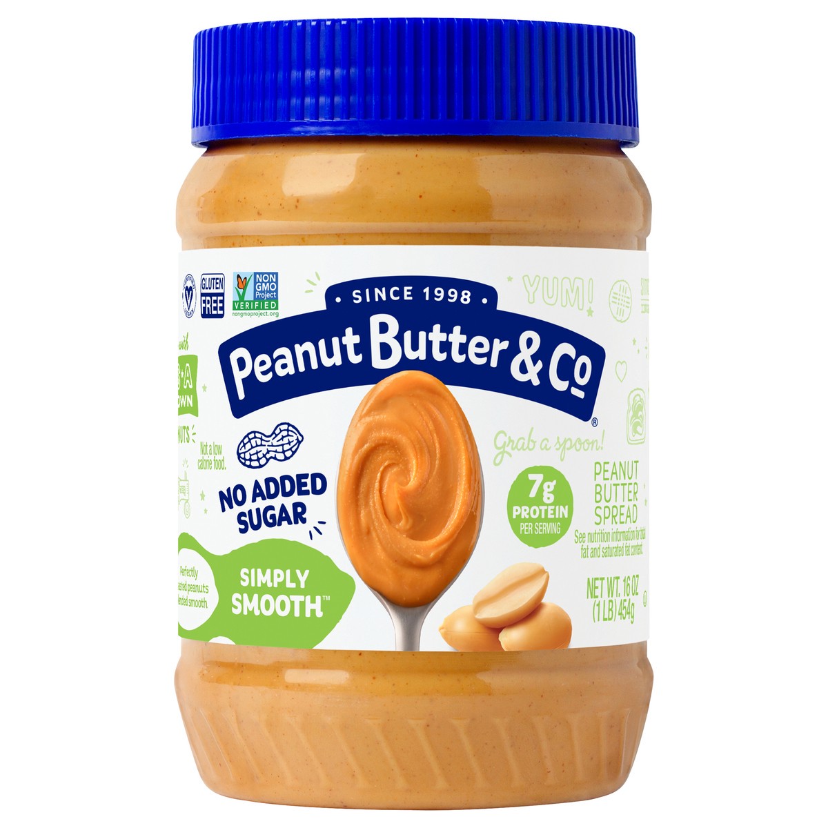 slide 1 of 11, Peanut Butter & Co. Simply Smooth™ Peanut Butter Spread 16 oz. Jar, 16 oz