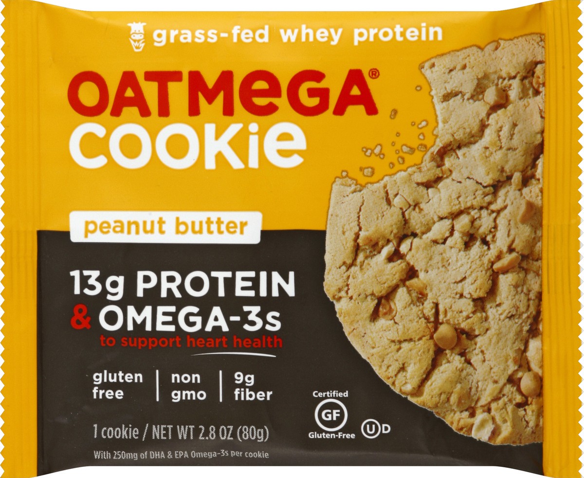 slide 5 of 6, Oatmega Perfect Cookie Peanut Butter, 2.8 oz
