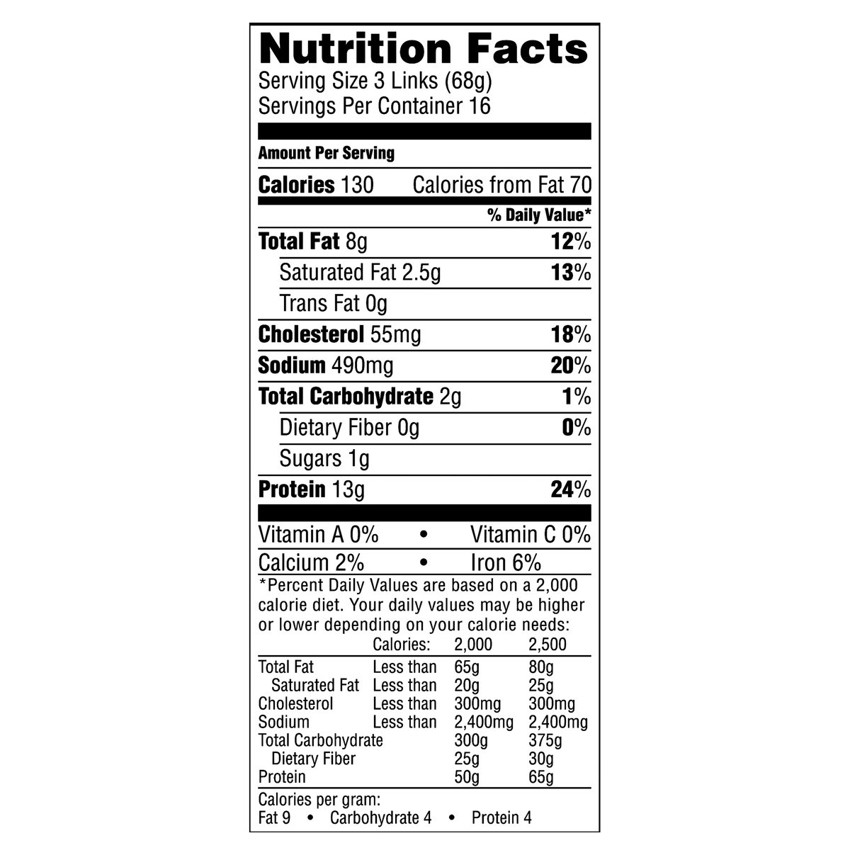 slide 11 of 11, Jimmy Dean Fully Cooked Breakfast Turkey Sausage Links, 48 Count, 1.09 kg